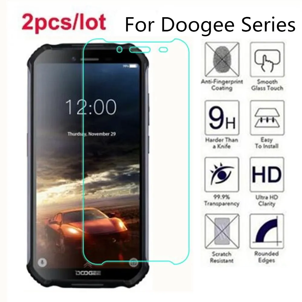 Закаленное стекло Для Doogee N20 2.5D Премиум Защитная пленка для экрана S55 S60 S70 S80 Lite S40