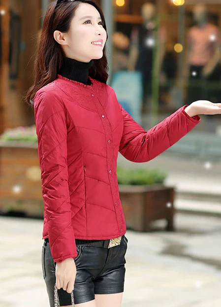 Новая зимняя куртка размера плюс M 3XL женские парки короткое приталенное пальто с