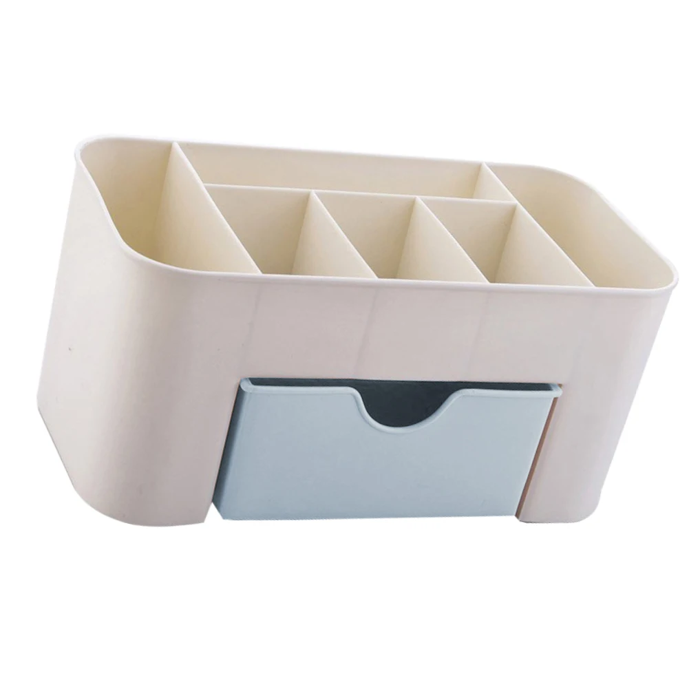 Blue 1pcs 1/2 шт Пластиковые ящики для хранения косметическая кисточка держатель ювелирных изделий ящик для хранения косметики ящик для хранения организаторов полка для хранения различных вещей Органайзер - Цвет: Blue 1pcs