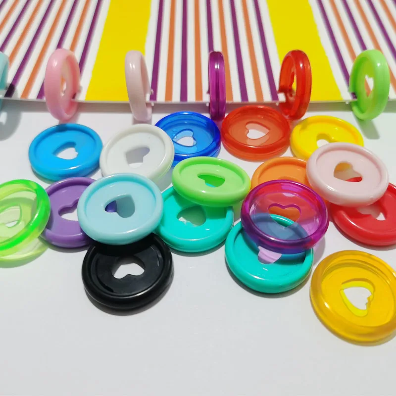 

100PCS Mushroom Hole Binding Discs For Scrapbooking Loose Leaf Binding Rings Notebook Binder Ring School Supplies DIY Binding