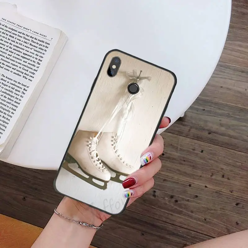 

Figure skating skates fashion high quality shell luxury Phone Case coque For Xiaomi Redmi note 7 8 9 t k30 max3 9 s 10 pro lite