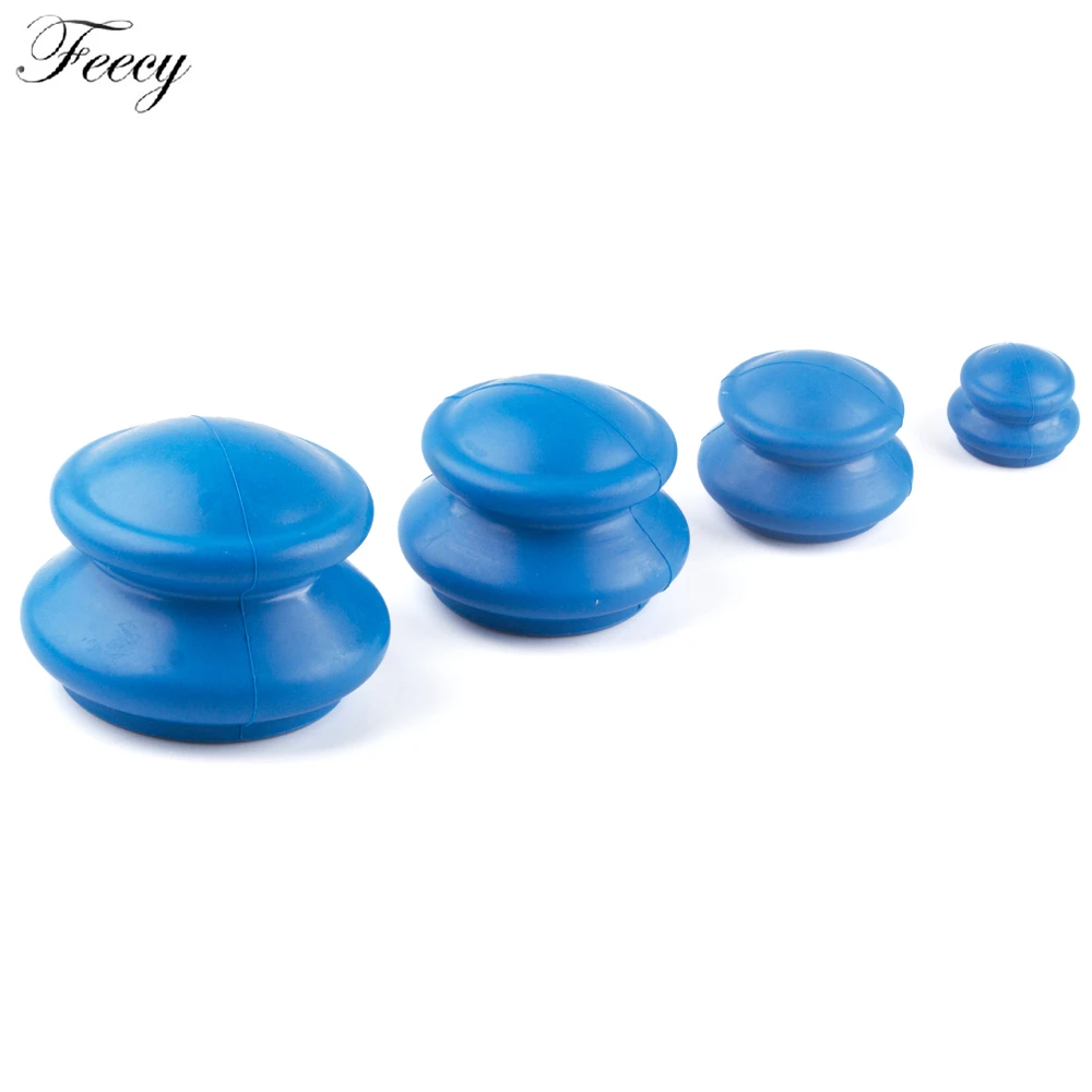 4 шт. силиконовые банки для вакуумного массажа против целлюлита|Массажные