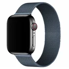 Ремешок Миланская петля для apple watch Band 44 мм 40 мм, браслет из нержавеющей стали для iWatch band 38 мм 42 мм, apple watch series 3 4 5 6 SE