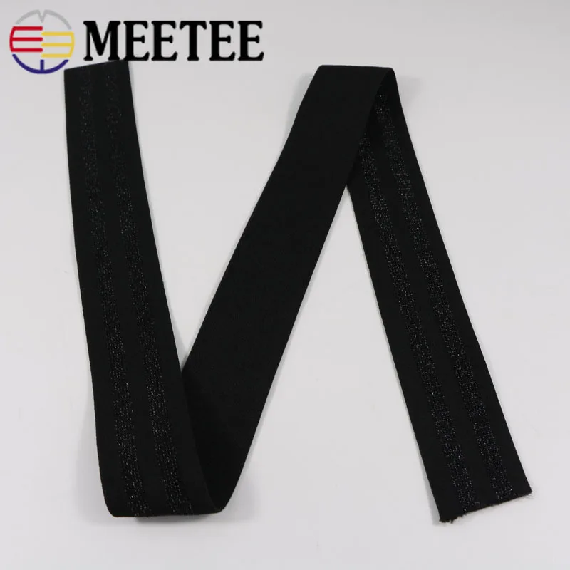 Meetee 5/10meters 4/5cm Polyester Stripe Elastic Band Skirt Belt Rubber Bands DIY Garment Decoration Lace Webbing Sewing | Дом и сад