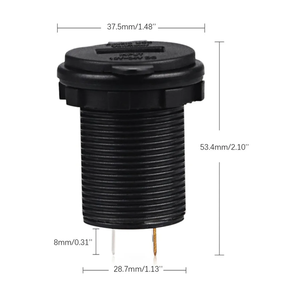 12 V/24 V автомобиль 4.2A Dual USB розетка Напряжение вольт метр судовая Панель Универсальный Мощность разъем
