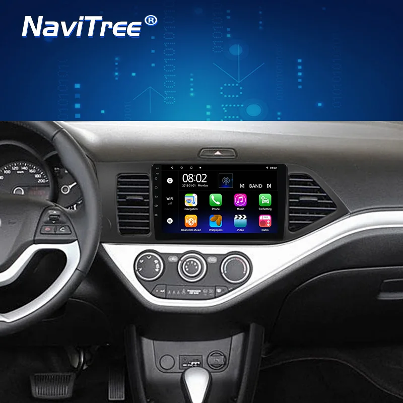2.5D IPS экран Android 2G + 32G автомобильное радио мультимедиа для KIA PICANTO Morning 2011 2012 2013 2014 GPS