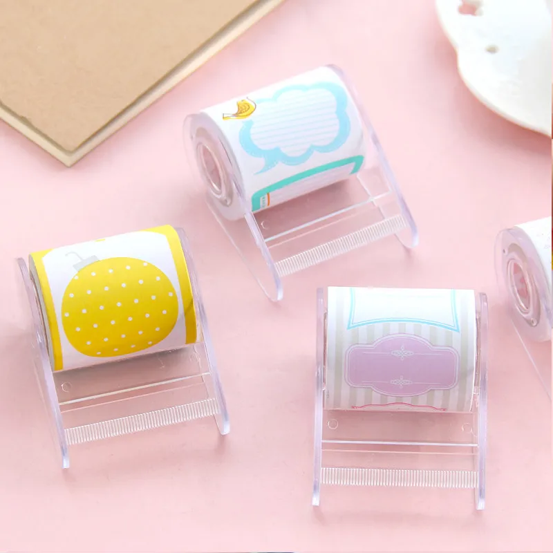 Прозрачная Лента Диспенсер резак набор Dialog Sticky Notes N раз Размещенный стикер