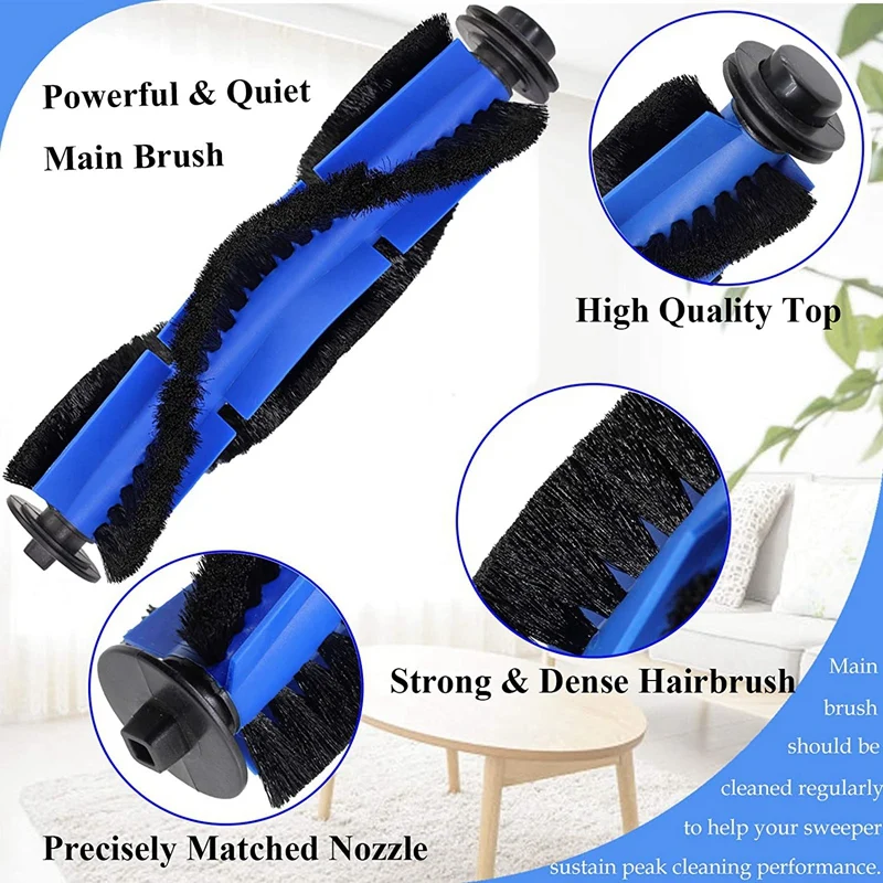 

TOP!-Roller Brush Cover Side Brush HEPA Primary Filter Wheel for Eufy 11 S Robovac 30 15C Vacuum Cleaner Accessories