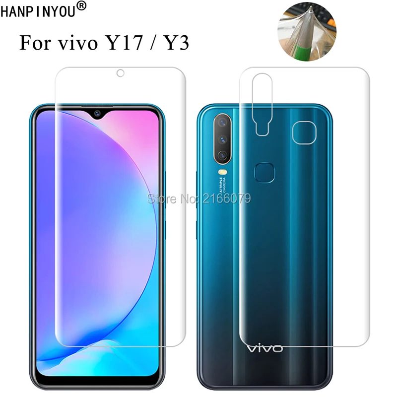 ДЛЯ vivo Y17 / Y3 6 35 &quotпрозрачный ТПУ/матовый гидрогель против отпечатков пальцев