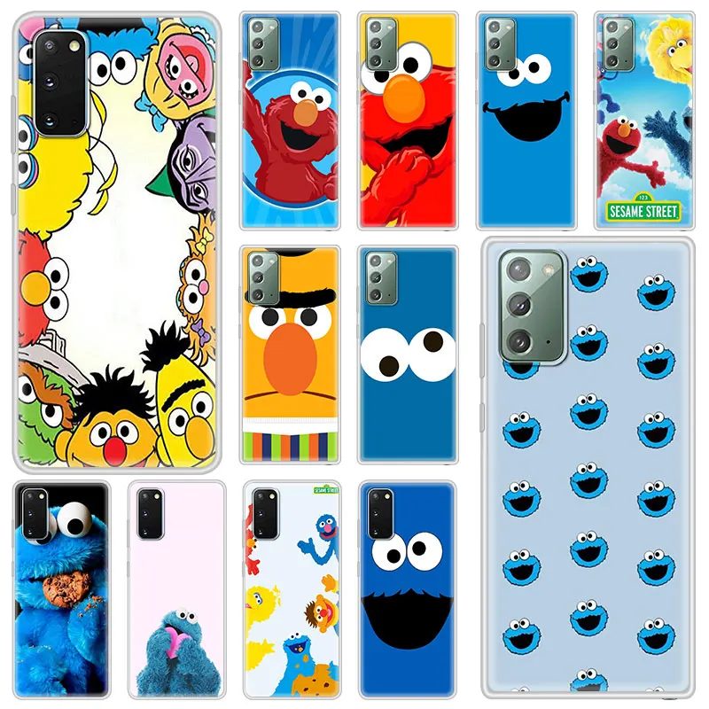 

Case For Samsung Galaxy S20 FE Ultra S10 S10e S9 S8 Plus Note 10 Lite 20 9 8 Soft Matte Back Phone Cover Sesame Street Shell