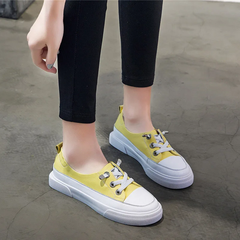 

Кроссовки женские кожаные на шнуровке, Вулканизированная подошва, дышащие, серебристые, Повседневная модная обувь на плоской подошве, боль...