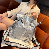 luxury designer handbags fancy frills rivets large tote bag high quality shopper bag crossbody shoulder sac a main