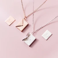 envelope necklace pendant necklaces for women lover letter pendant best gifts for girlfriend creative necklace fashion jewelry