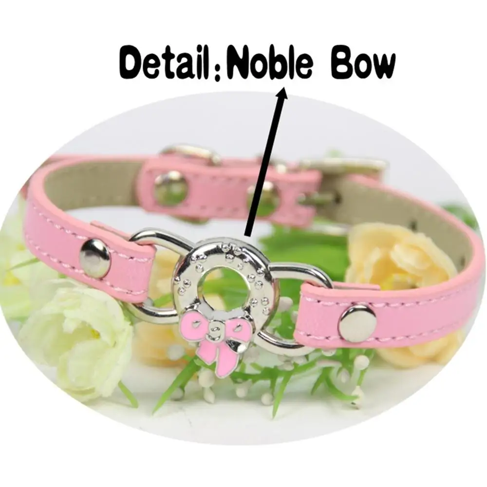 1 шт. Регулируемый ошейник для кошек маленьких собак щенков флокирующих