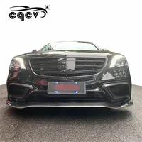 body kit for mercedes benz s class w222 s63 in barbus style carbon fiber front lip rear diffuser facelift car accessories