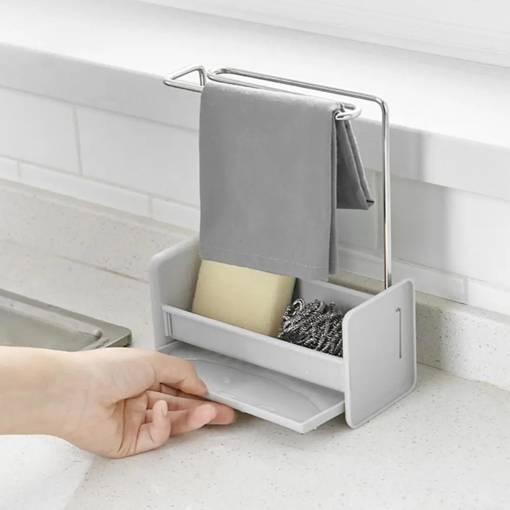 Бытовая кухонная стойка для губки U образная чистки раковины щетки мыла стеллаж