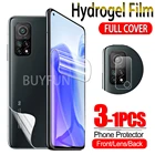 Защитное стекло для объектива камеры Xiaomi Mi 10 t Pro Lite, Гидрогелевая пленка