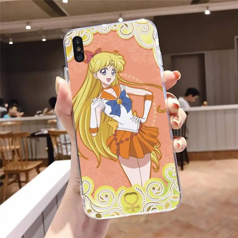 

Japan Anime Sailor Moon Princess Phone Case Transparent Case For Iphone 6 6s 7 8 Plus XR X XS XSmax 11 12 Pro Mini Max