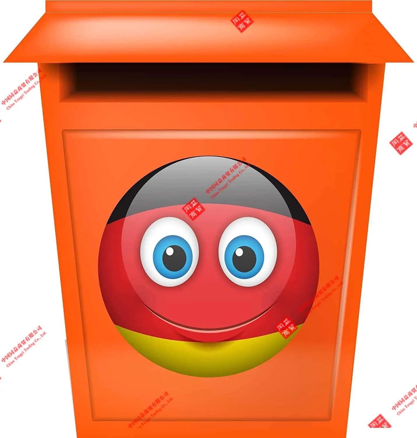 Мультяшный автомобиль немецкий флаг устойчивая к атмосферным воздействиям