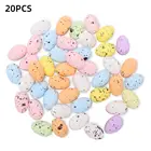 20 шт фотографический фон с пасхальными яйцами пены яркий Цвет искусственный птица голубиное яйцо дома вечерние свадебный Декор Рождественский Декор гирлянда украшения