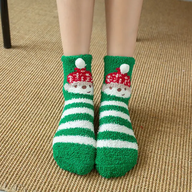 Winter Warm Casual Christmas Socks Cartoon Animal Women Socks Cotton Happy Funny Socks Korea Cute Socks Christmas Gift for Women 10