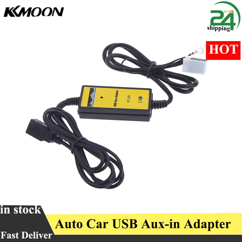 Автомобильный USB Aux in адаптер mp3 плеер радиоинтерфейс 12 контактов 3 5 мм AUX