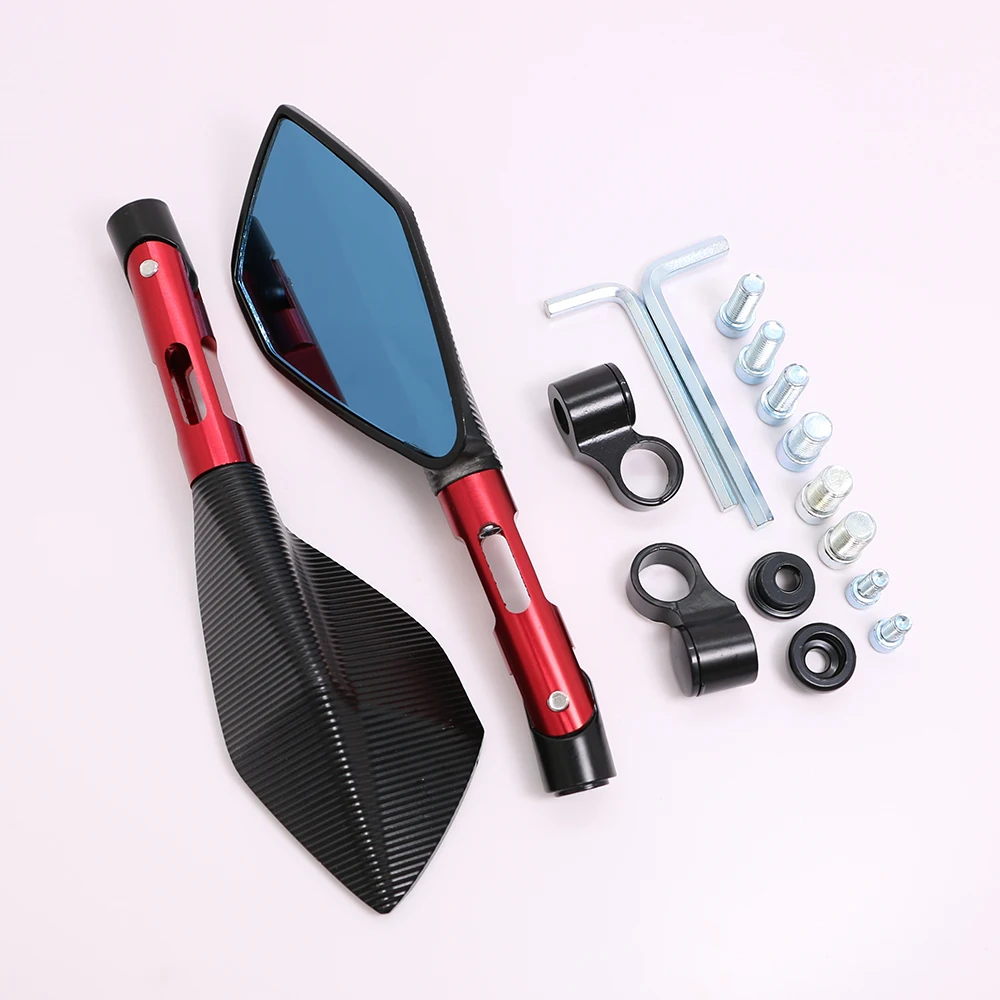 Зеркало для обзора мотоцикла алюминиевые мотоциклетные зеркала с ЧПУ аксессуары