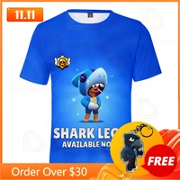 shark leon childrens wear kids t shirt colt nita game 3d shirt boys girls short sleeve tops tshirt teen clothes