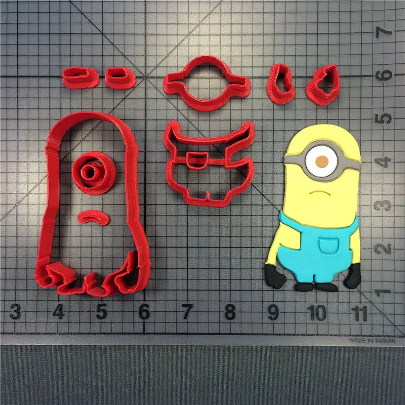 Famous Movie Yellow Color Cookie Cutter Custom Made 3D Printed Cake Set Decorating Tools 3d Cupcake Mold | Дом и сад