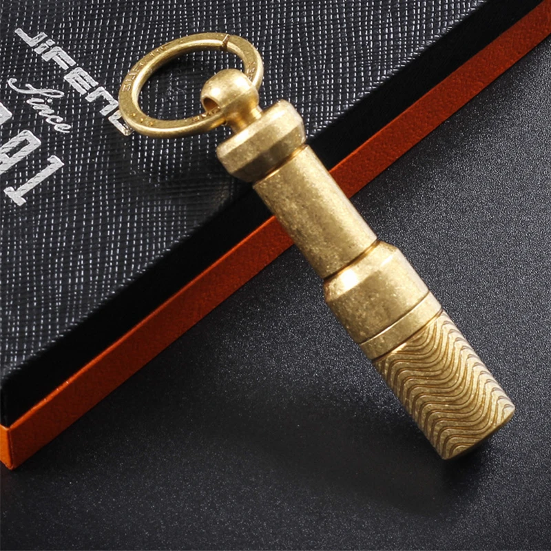 

Copper Alloy Cigar Punch Vintage Bronze Cigar Cutter Puncher Drill Hole Function Key Pendant Pocket Smoke Cigars Accessories