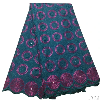 As picture Африканская кружевная ткань Королевский Синий Швейцарский Vole Lace 5 ярдов порошок вышитая польская хлопковая кружевная ткань Женская ткань HA772 - Цвет: As picture