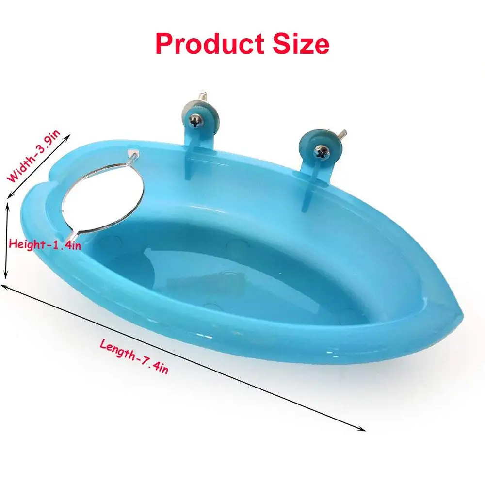 Попугай ванна для птицы птица зеркало пластик зеленый лестница спальня клетка
