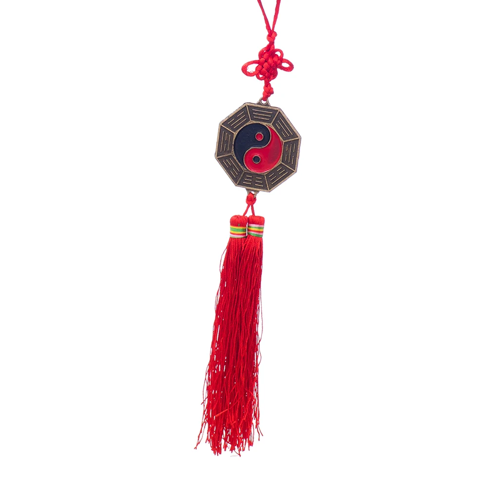 

Chinese 5cm Bagua Mirror Knot Good Luck Wealth Health Pray Fengshui Hanger