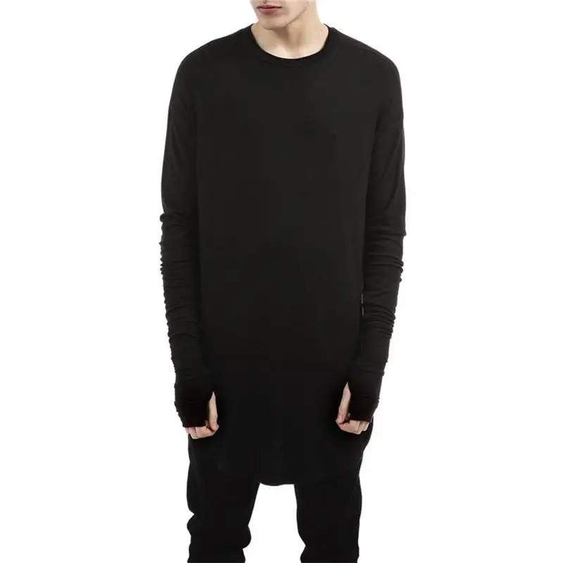 VERSMA Японская уличная одежда Экстра футболка с длинным рукавом для мужчин в стиле