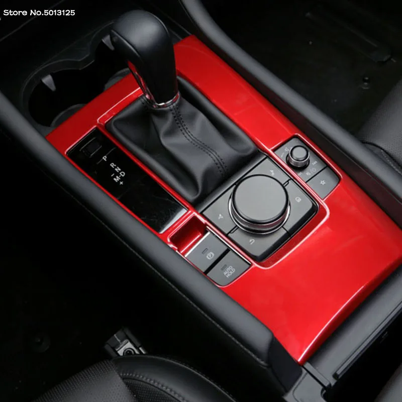 

Наклейка на панель управления центральной шестеренкой автомобиля, модификация салона автомобиля для Mazda 3 Axela 2019 2020 2021, автомобильные аксесс...