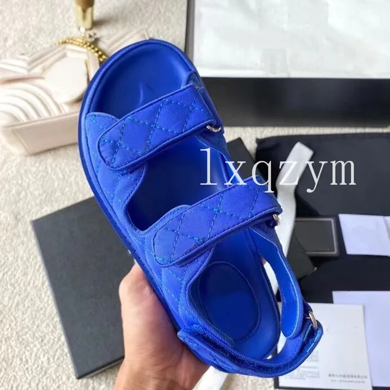 Дизайнерские женские роскошные брендовые стеганые кожаные летние сандалии на