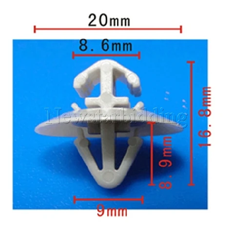 100x Sprinter пластиковые зажимы для наружной боковой формы и двери обшивки панели VW