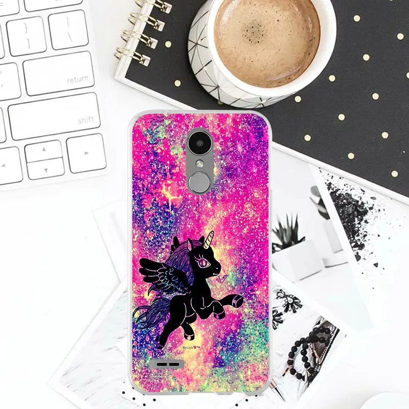 Glitter and Unicorns Soft Mobile Phone Accessories for LG V10 V20 V30 G2 G3 Mini G4 Stylus G5 G6 G7 K4 K7 K8 K10 2017 2018 |