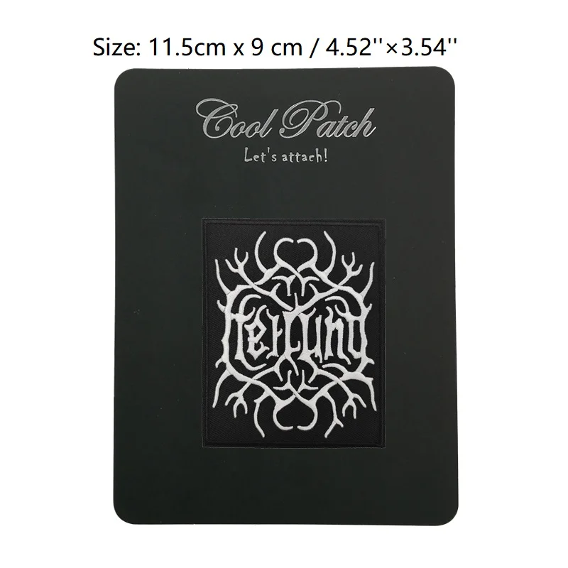 Вышитая металлическая нашивка на заказ для народной музыки рок-группы хэйлун |