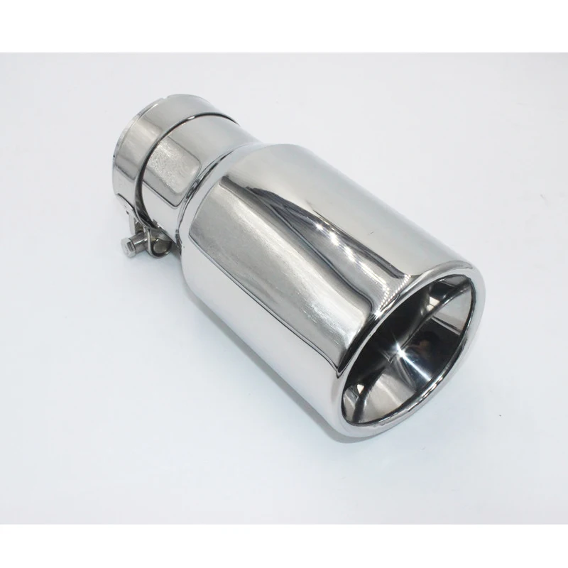 Универсальный глушитель выхлопной трубы из нержавеющей стали хромированная