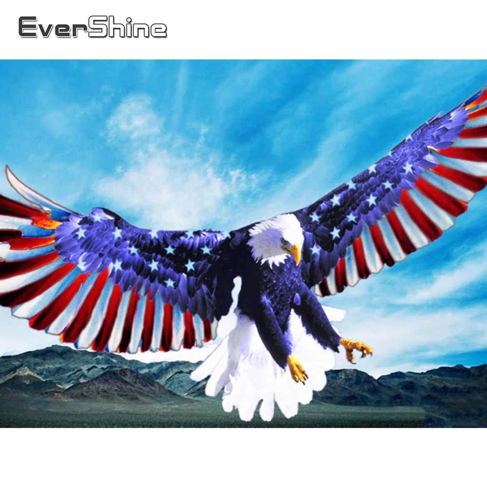 

Картина для Стразы с изображением орла, бриллиантовая мозаичная фигурка животного год