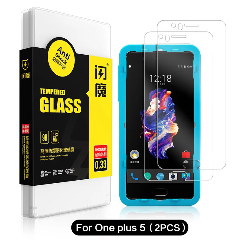 for one plus 5 SmartDevl закаленное стекло для oneplus 6 5 7 защитная пленка для экрана Черная защитная пленка для oneplus 6T закаленное стекло - Цвет: for one plus 5