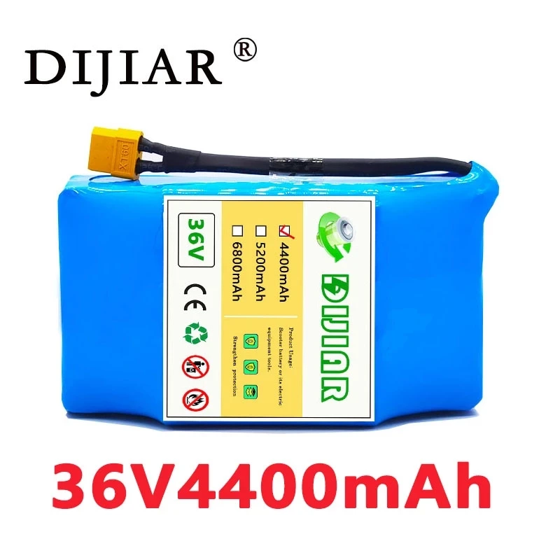 

Литиевый аккумулятор Dijiar 36 в 500 А · ч 10S2P аккумулятор высокой мощности Вт для электрического велосипеда скутера + BMS