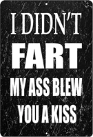 metal wall sign i didnt fart blew you kiss furniture living room room decoration retro art poster decoration vintage metal sign