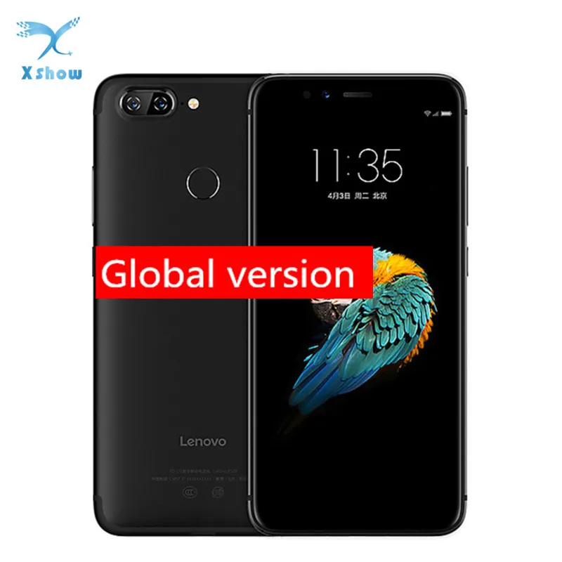 Смартфон lenovo S5 K520 с глобальной версией, 4 ГБ, 64 ГБ, 5,7 дюйма, 18:9 мобильный телефон, Восьмиядерный процессор Snapdragon 625, двойная задняя камера, отпечаток пальца