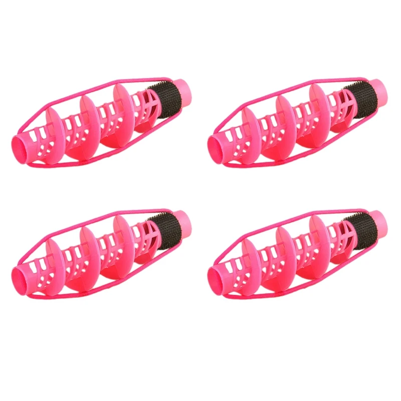 

4Pcs Hair Curler Plastic Spiral Hair Perm Rod Spiral Rod Barber Hairdressing Hair Rollers Salon Tools for Women Girls