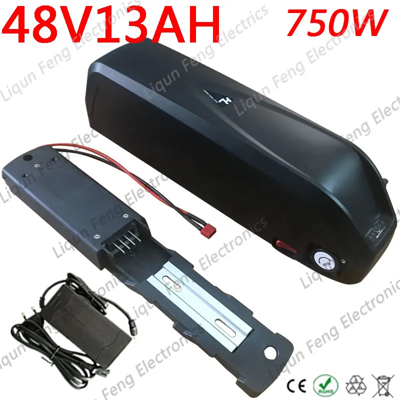 Без налогов Hailong батарея с USB и переключателем 48V 13ah 750W литиевая для