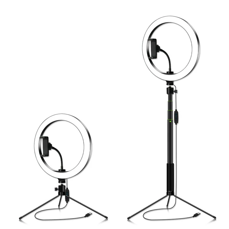 10 дюймовый кольцевой светильник с подставкой для штатива держатель телефона