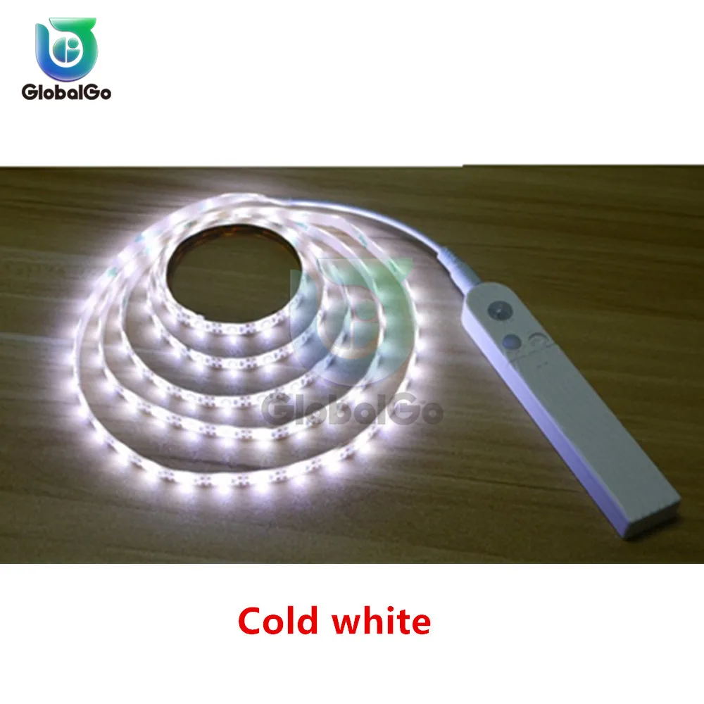 Холодный белый 2835 SMD PIR светильник с датчиком движения для Kicthen лампа 1 м 2 м 3 м USB СВЕТОДИОДНЫЙ светильник s Шкаф украшение ночной Светильник - Испускаемый цвет: Холодный белый