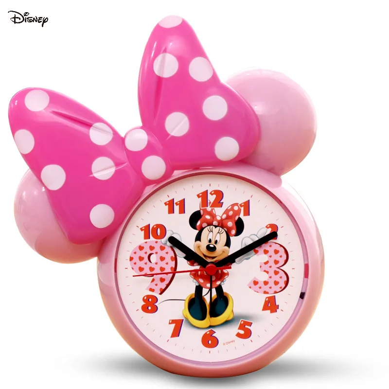 

Disney Alarm Clock Mickey Minnie Series Voice Call Slacker Wake Up Dual Voice Kids Cartoon Alarm Clock